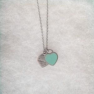 ☆ Tiffany Blue® Double Heart Tag Pendant ☆